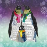 Penguins - Animal Collage by Clare Thompson