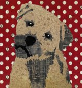 Border Terrier - Animal Collage by Clare Thompson