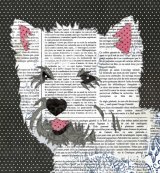 West Highland Terrier - Animal Collage by Clare Thompson
