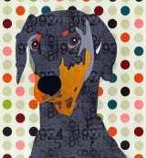 Doberman - Animal Collage by Clare Thompson