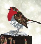 Robin - Animal Collage by Clare Thompson
