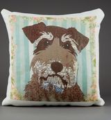 Schnauzer Cushion by Clare Thompson