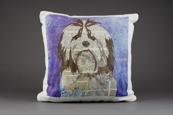 Shih Tzu Cushion by Clare Thompson