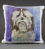 Shih Tzu Cushion by Clare Thompson
