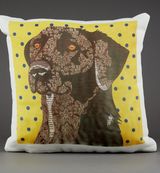 Labrador Cushion by Clare Thompson