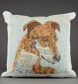 Greyhound Cushion by Clare Thompson