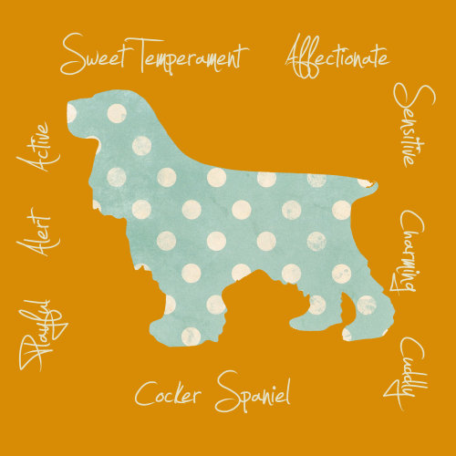 Cocker Spaniel Dog Breed Traits Print