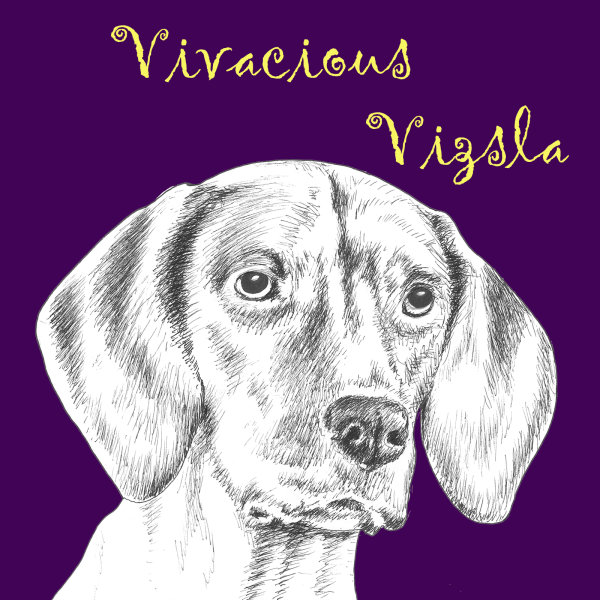 Vivacious Vizsla Dog Breed Print by Clare Thompson