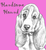 Handsome Hound Dog Breed Print by Clare Thompson