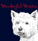 Wonderful Westie West Highland Terrier Dog Breed Print by Clare Thompson