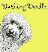 Darling Doodle Labradoodle Dog Breed Print by Clare Thompson