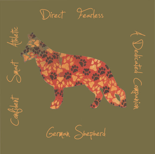 German Shepherd Dog Breed Traits Print