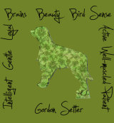 Gordon Setter Dog Breed Traits Print