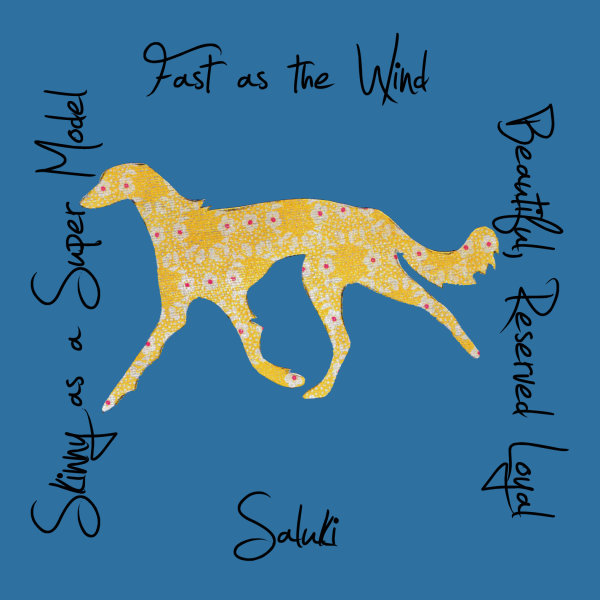 Saluki Dog Breed Traits Print