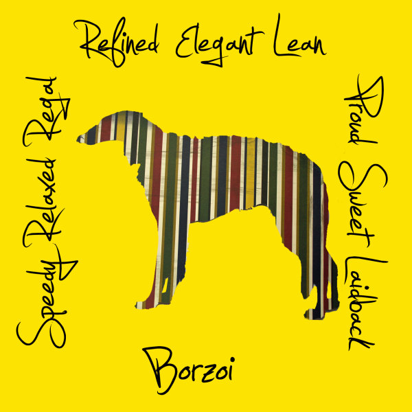 Borzoi Dog Breed Traits Print