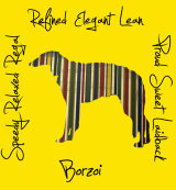 Borzoi Dog Breed Traits Print