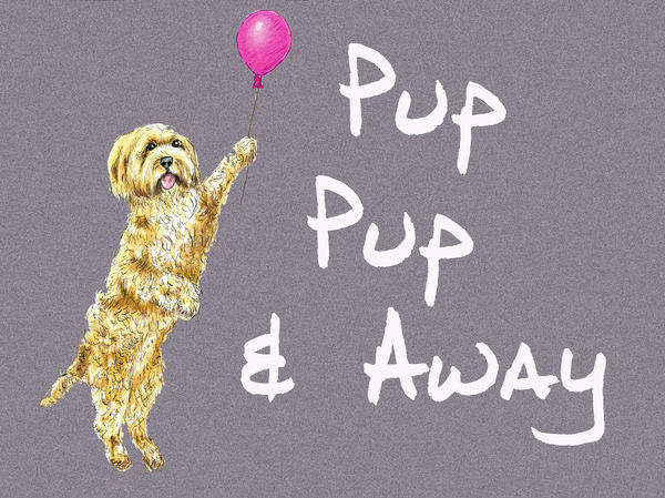 Pup, Pup & Away - Blank Card