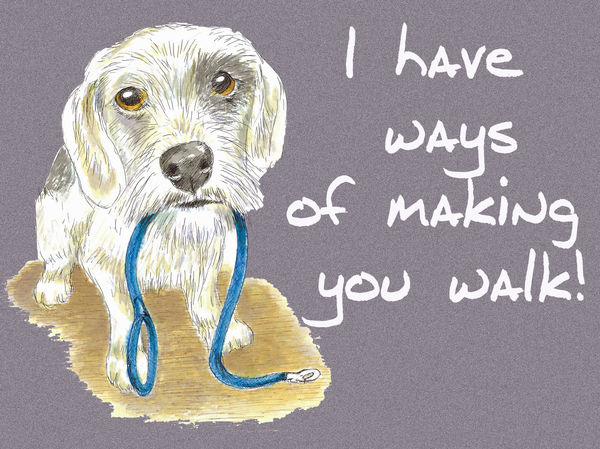 I have ways of making you walk - Blank Card