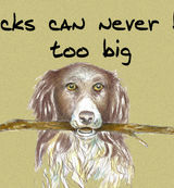 Sticks can never be too big - Blank Card