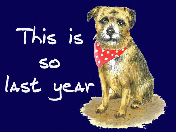 This is so last year - Blank Card