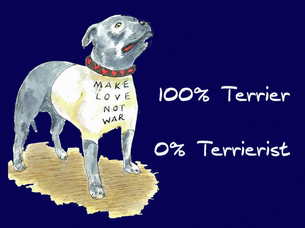 100% Terrier, 0% Terrierist - Blank Card
