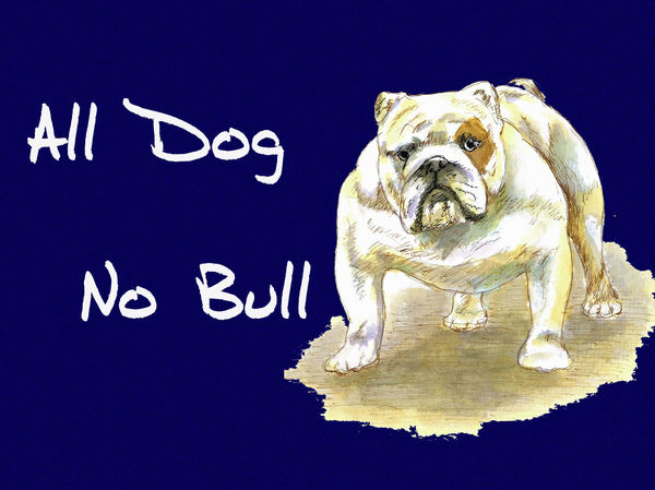 All Dog, No Bull - Blank Card
