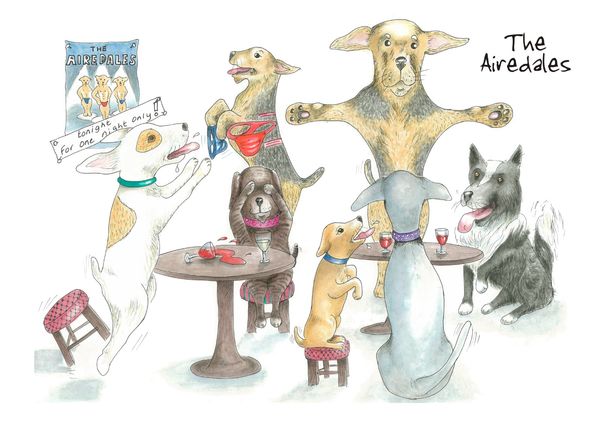 The Airedales - Blank Card