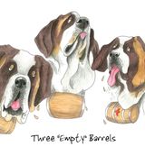 Three Empty Barrels - Blank Card