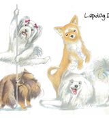Lapdog Dancers - Blank Card