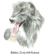 Baileys Irish Wolfhound - Blank Card