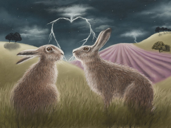 Lovestruck - Wildlife Print by Clare Thompson