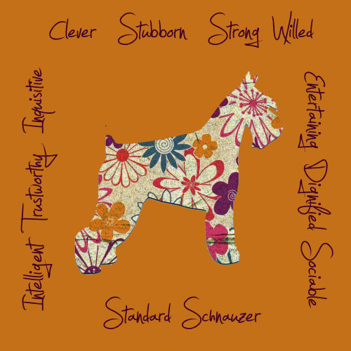 Standard Schnauzer Dog Breed Traits Print