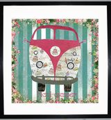 PICNI-CAMPER - VW Camper Collage by Clare Thompson