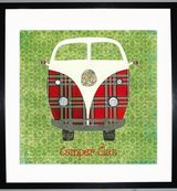 CAMPER CLAN - VW Camper Collage by Clare Thompson