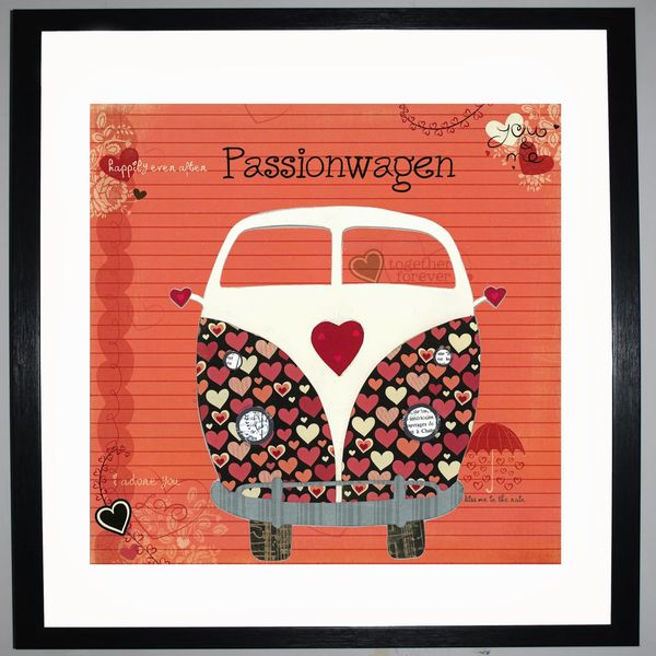 PASSIONWAGEN - VW Camper Collage by Clare Thompson