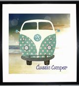 CLASSIC CAMPER - VW Camper Collage by Clare Thompson