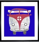 CAMPER FAN - VW Camper Collage by Clare Thompson