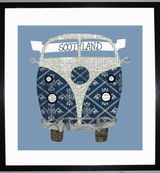 CAMPER FAN - VW Camper Collage by Clare Thompson
