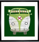 CAMPER FAN - VW Camper Collage by Clare Thompson