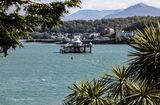 Bangor Pier from the Gazelle Pub - Menai