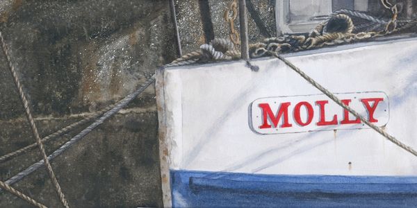 'Molly' an old boat on the Ouseburn, Byker, Newcastle upon Tyne