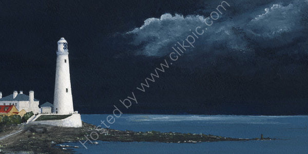 St Mary's lighthouse, fine art print