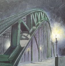 5X5 inches greetings card 'Tyne bridge'