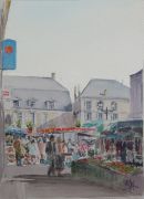 la fleche marché aquarelle
