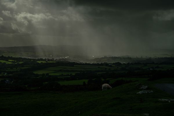 Dartmoor near Tavistock During a Rainstorm