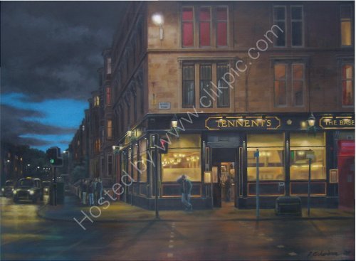 Tennents bar, Glasgow