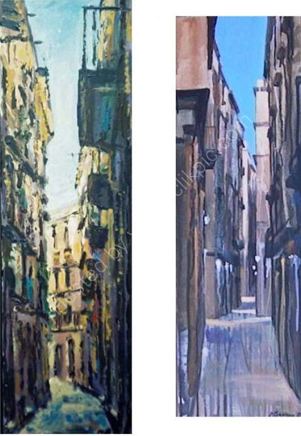 Barcelona streets. (perspective studies0