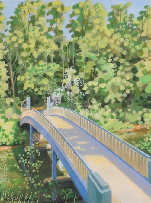 Botanic Gardens , Humpback Bridge. Glasgow.