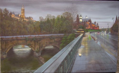 View from Partick Bridge (from dreich series)