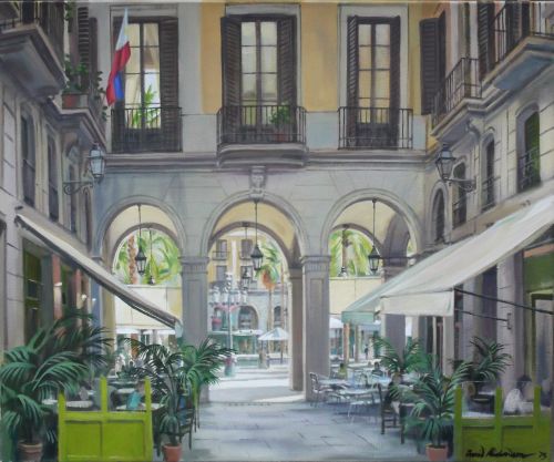 placa real, barcelona